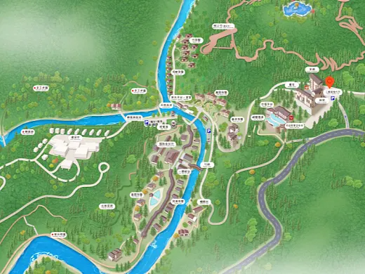 潢川结合景区手绘地图智慧导览和720全景技术，可以让景区更加“动”起来，为游客提供更加身临其境的导览体验。